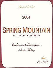 Spring Mountain 2004 Cabernet